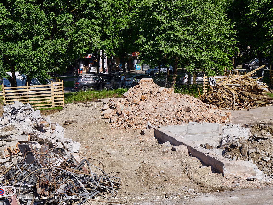 18.05.2022 - Baustelle am Haus für Kinder in Neuperlach